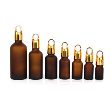5ml 10ml 15ml 20ml 30ml 50ml Glass Dropper Frosted Amber Essential Oil Bottle with dropper